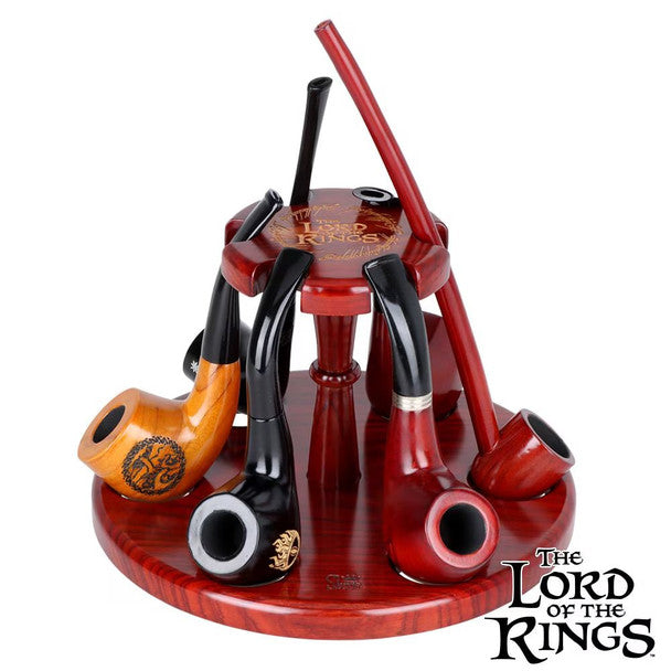 Pulsar Shire Pipes x LoTR COUNCIL OF ELROND Multi-Pipe Wood Display Stand - 8
