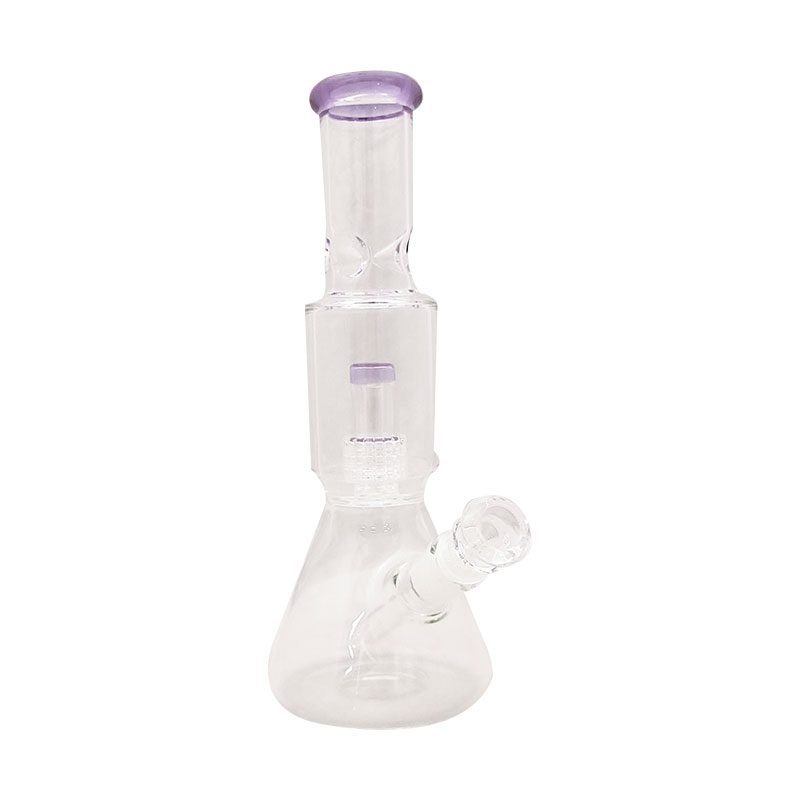 12" Beaker Base Glass Bong Tire Percolator with Inline Ash Catcher