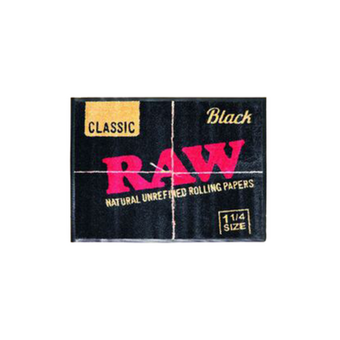 Raw Black Plush Doormat