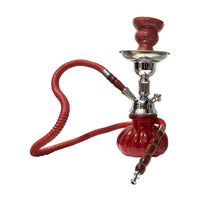 10″ Aluminum and Glass Pumpkin 1 Hose Hookah