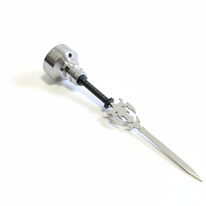 Dabber épée flamboyante en titane de 4 pouces avec bouchon de carburateur à un trou 