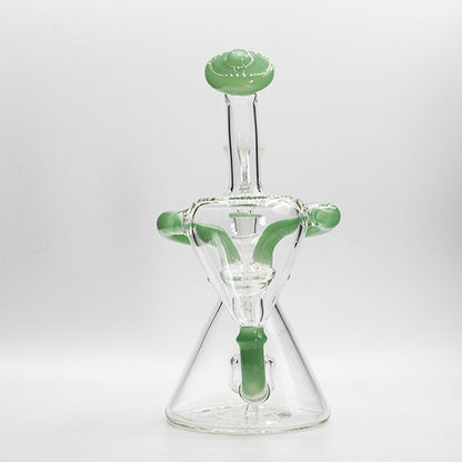 Soul Glass Recycler 8″ Bong / Dab Rig with 4mm Quartz Banger