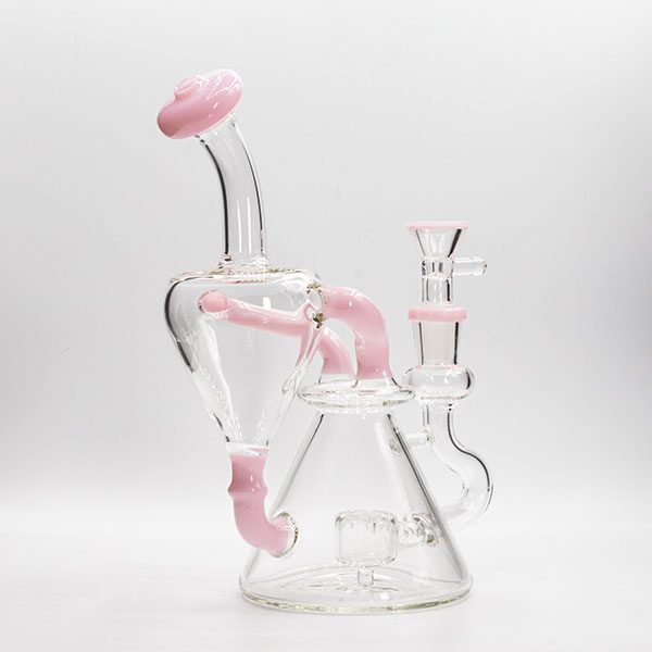 Soul Glass Recycler 8″ Bong / Dab Rig with 4mm Quartz Banger