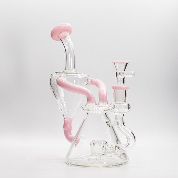 Soul Glass Recycler 8″ Bong / Dab Rig with 4mm Quartz Banger