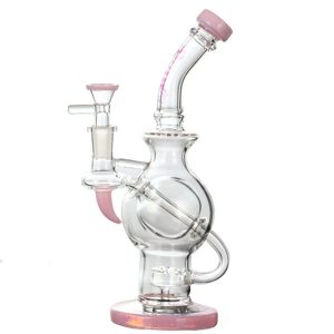 SOUL Glass 9.5" Recycler  2-in-1 Bong/Dab Rig