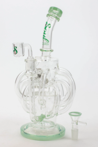 Bong / Dab Rig Soul Glass Recycler 10″ avec Banger en Quartz de 4 mm