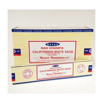 Satya Nag Champa - White Sage Incense Sticks 15g
