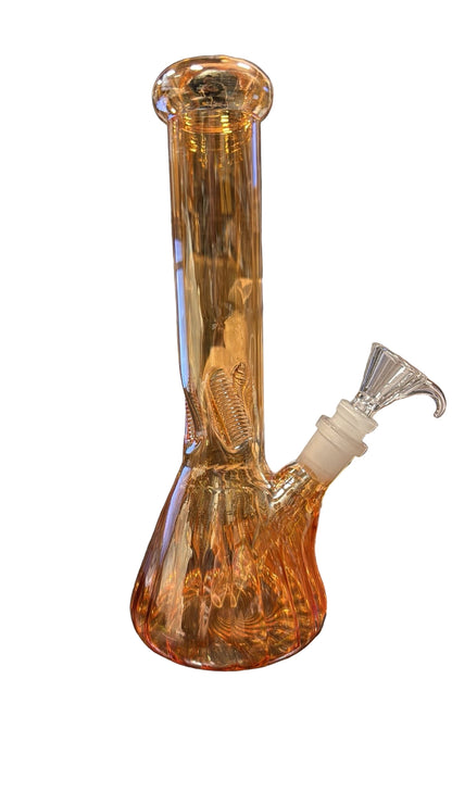 10" Shiny Beaker Ribbed Base Bolt IC w/ Handle Slide