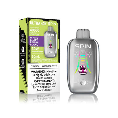 [CLEARANCE] SPIN Ultra 40K Rechargeable Disposable Vape 20mL
