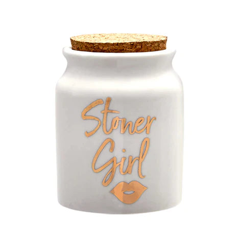 Stoner Girl Stash Jar