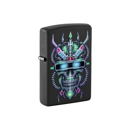 Zippo Lighter - Cyber Skull Design